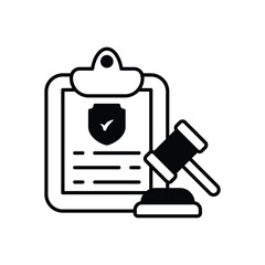 Fototapeta premium Law Enforcement vector icon