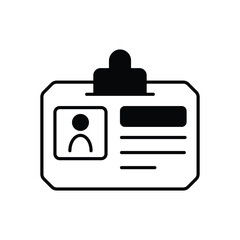 Police Id vector icon