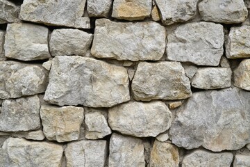 石で築かれた壁の質感を感じる自然素材の美しさと堅さ