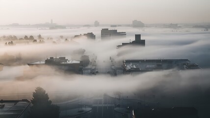 Obraz premium The Effects of Urban Air Pollution: Challenges and Solutions