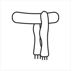 Syal icon outline vector