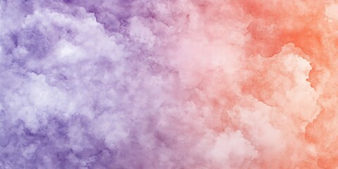 Obraz premium soft pastel watercolor wash in peach and lavender tones 
