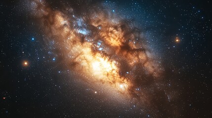 Obraz premium A Vivid Celestial Display Of Stars And Nebulae