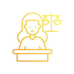 Defendant vector icon