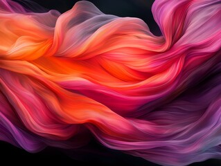 Obraz premium Abstract Colorful Swirling Fabric Dynamic Texture Background