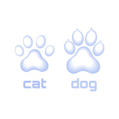 Paw Icon. Paws Icons. Dog, bear and cat paw prints collection Illustration Graphic.