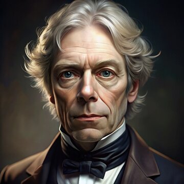 Realistic Portrait of Michael Faraday