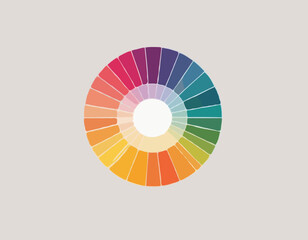 Obraz premium Abstract shiny color spectrum round design element