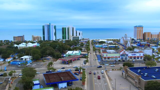 beach aerial view myrtle beach south carolina ocean view sky 