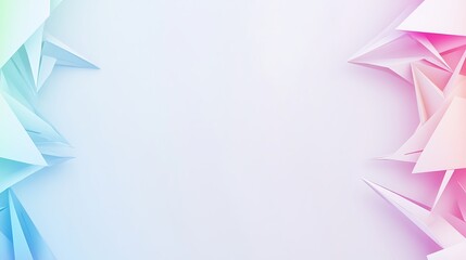 Abstract Pastel Geometric Shapes Background Design