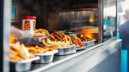 Modern Food Display with Natural Lighting