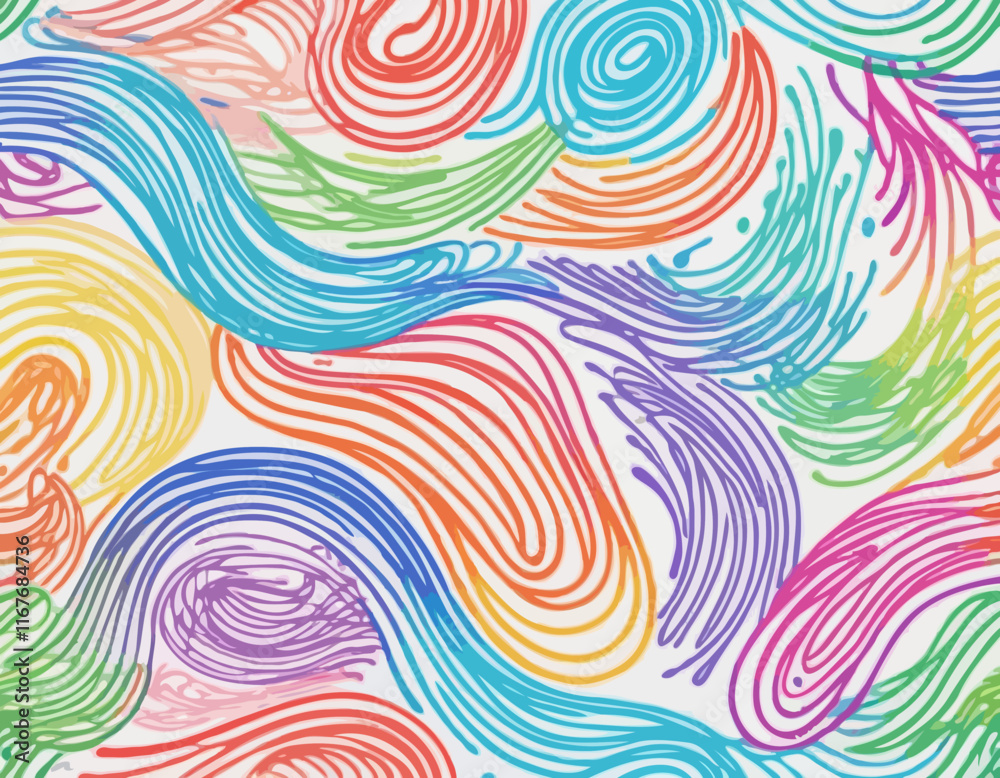 Poster abstract backgrounds with color gradient lines. vector bg with squiggle rainbow gradient ribbon shap