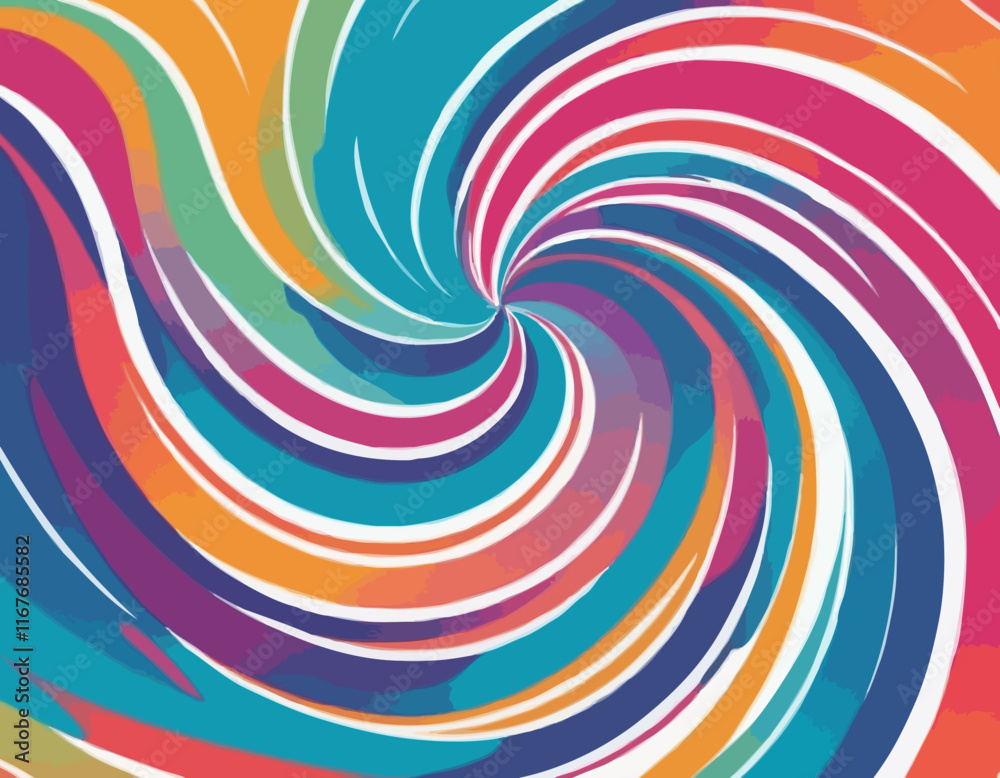 Poster abstract color lines with a gradient. vector pattern with splash shapes. wavy swirl design elements.