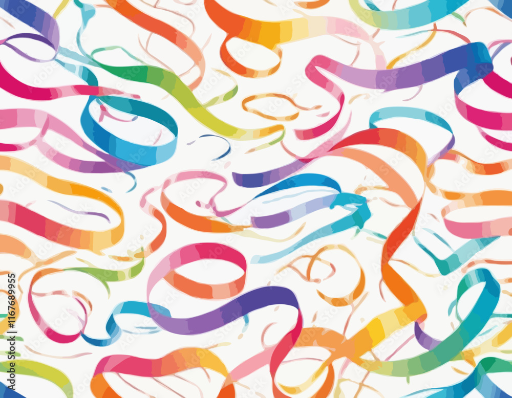 Poster color waves with rainbow gradient. abstract modern shapes. vector background with color dynamic ribb