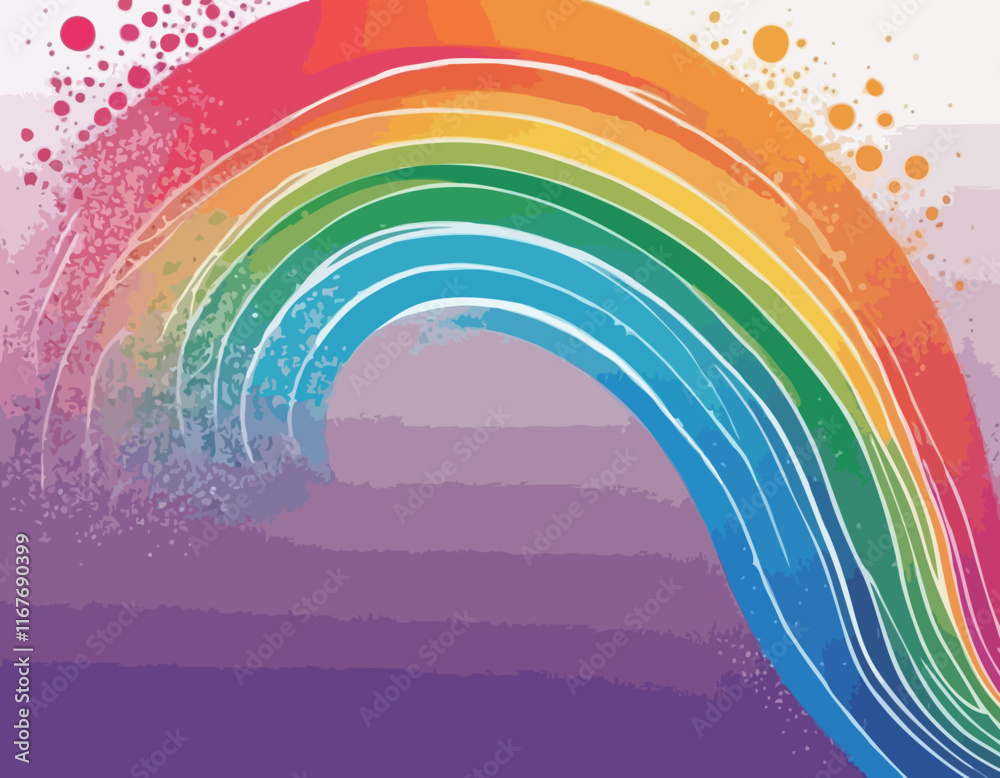Poster abstract backgrounds with color squiggle lines. rainbow gradient design elements