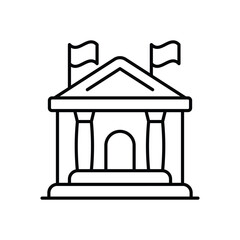 Courthouse vector icon