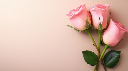 Delicate pink roses arrangement studio setup floral photography soft background aesthetic viewpoint beauty concept
