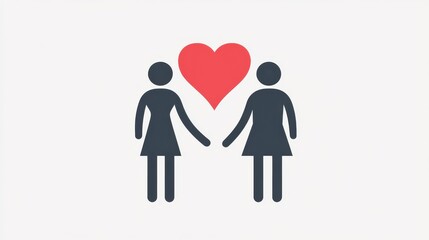 Couple of hours, lovers icon. Simple glyph, flat. of valentines day, love icons for UI and UX, website or mobile application on white background