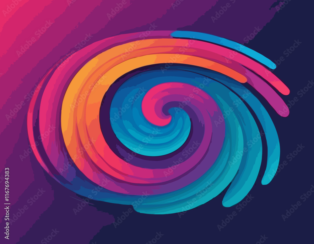 Poster abstract gradient lines. vector 3d fluid graphic shapes. dynamic liquid curve colorful stripes. mode