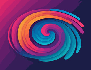 Abstract Gradient Lines. Vector 3d Fluid Graphic Shapes. Dynamic Liquid Curve Colorful Stripes. Modern Design of Minimal Color Swirl and Blend Elements