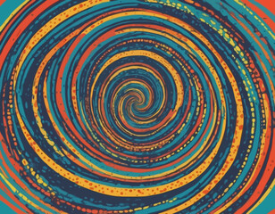 Abstract Trippy Patterns with Swirl Lines. Vector Psychedelic Groovy Backgrounds with Waves