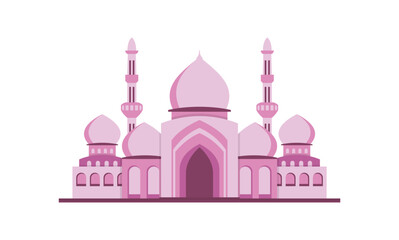 Mosque islamic illustration design vector