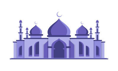 Mosque islamic illustration design vector