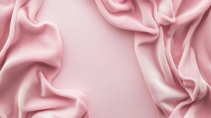 Obraz premium Pink Silk Fabric Draped Softly Background