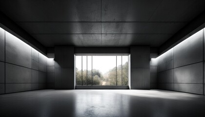 empty room with a window