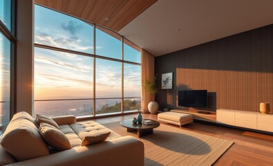 Japandi minimalism: modern living room Japandi interior design interior design japandi style modern