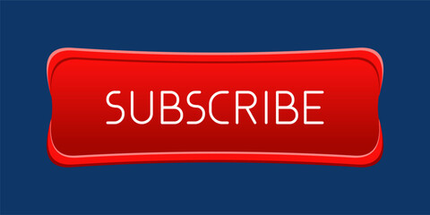 Modern red CTA button, 