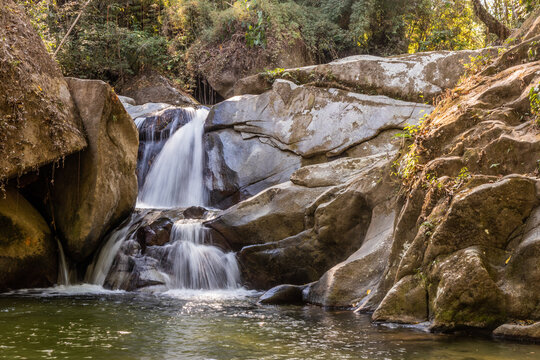 Oido del Mundo (Ear of the World) waterfall near Minca, Colombia