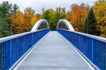 Obraz premium The abstract architecture fragment features a structural glass facade with a curving roof and a wooden pathway inside, located in Anyang Art Park, South Korea.