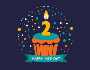 Happy Birthday greeting card