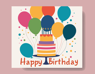 Happy Birthday greeting card