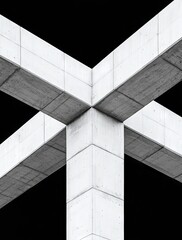 The exterior of a concrete building being constructed.