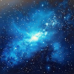 Obraz premium Celestial shimmering galaxy outer space digital artwork dark environment close-up view hyperealistic concept