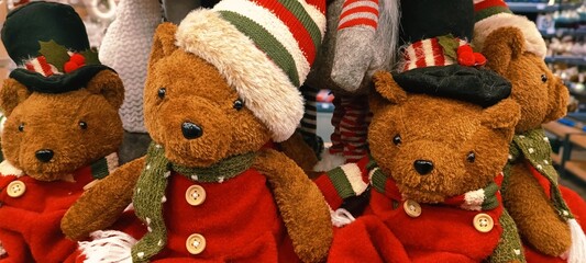 New Year's plush children's bear toy