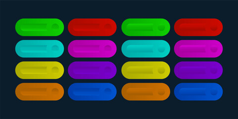CTA button template set.