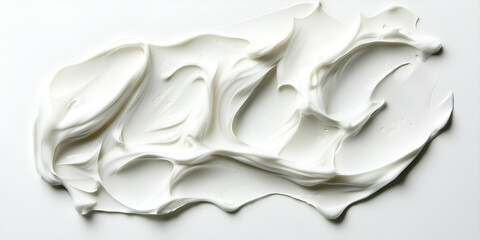 Smooth White Cream Texture Background