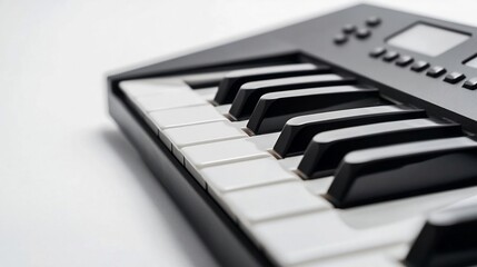 piano keys close up