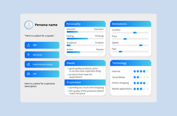 UX persona template.