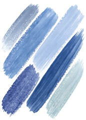 Blue paint strokes, artistic texture, abstract background, watercolor style, creative design, modern art, versatile use.