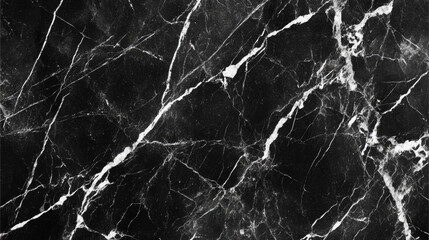 Elegant black marble texture with white veins