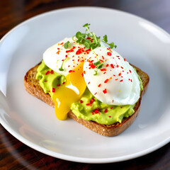 Avocado Toast with Red Pepper Flakes