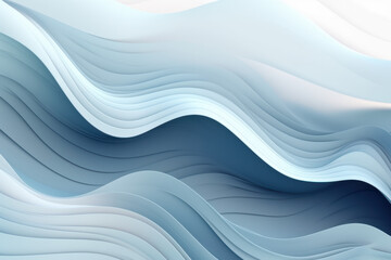 Fototapeta premium Soft flowing wave layers with abstract artistic design, highlighting calming modern aesthetics and sophistication