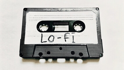 Obraz premium Vintage halftone lo-fi tape