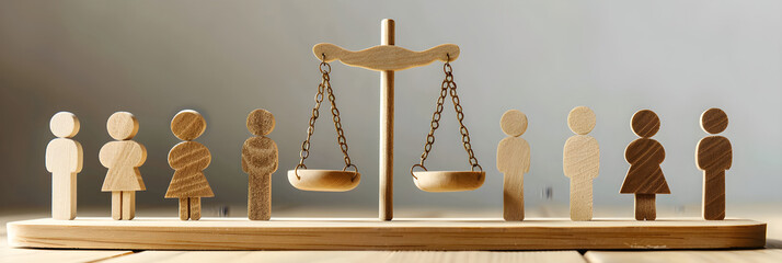 Abstract Representation of Fairness: Balanced Scales Symbolizing Justice and Equality