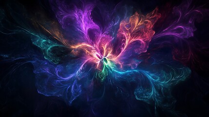 stylish lines and abstract shapes forming a futuristic glowing grid 