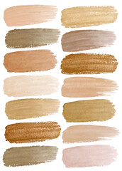Soft color swatches, warm tones, artistic brush strokes, neutral palette, modern design, versatile backgrounds.